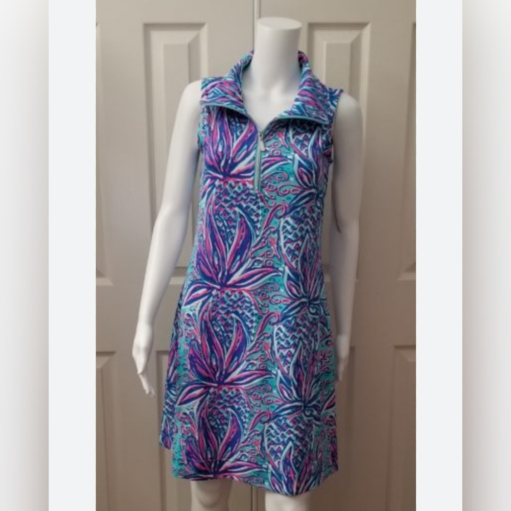 NWT Lulu-B Neon Pineapple Swing Dress size Small